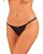 Obsessive Celia Noir crotchless thong - Сексуальные женские стринги, XL/2XL